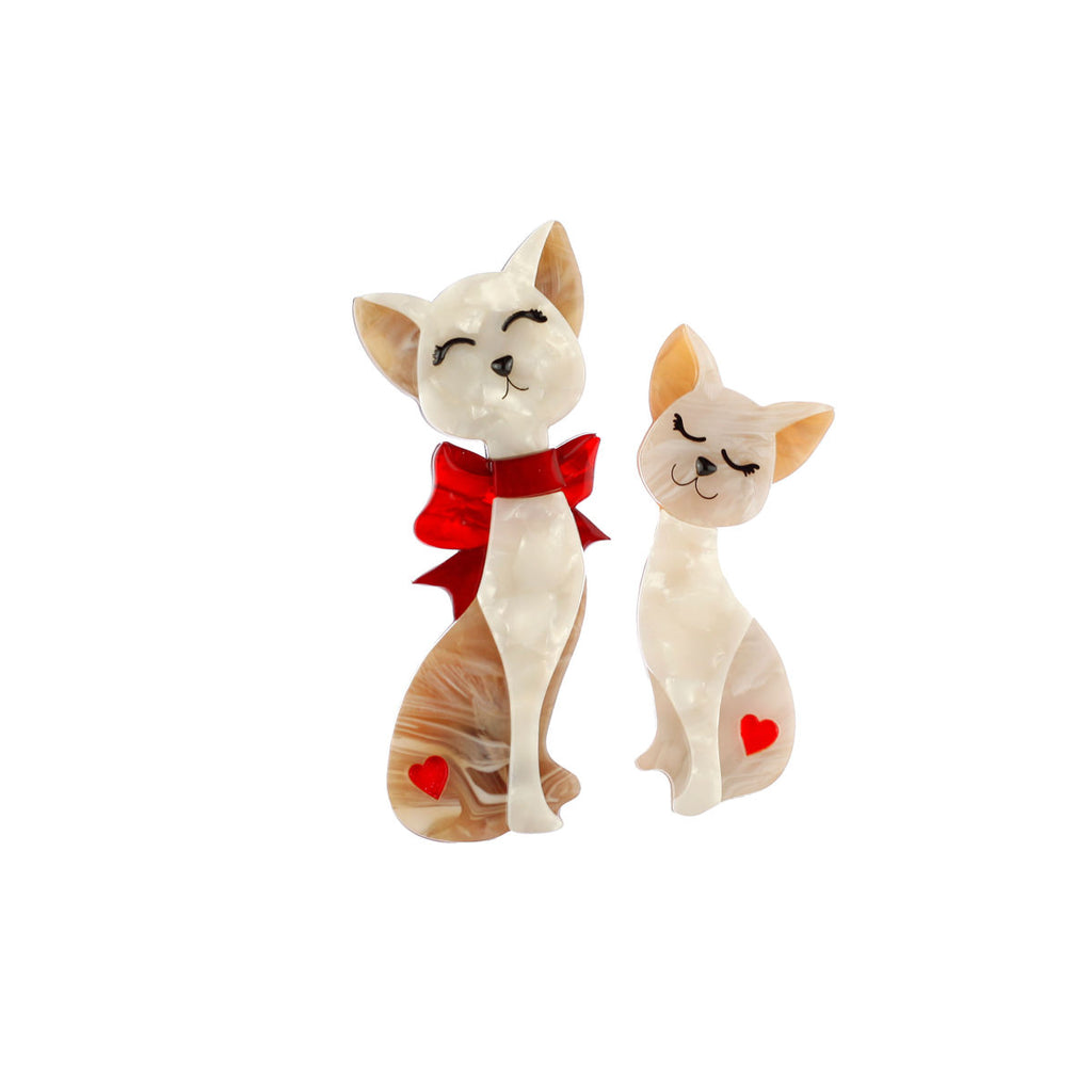***ON HOLD DO NOT PURCHASE** Fur-Ever Friends Cat Valentine Brooch By Erstwilder