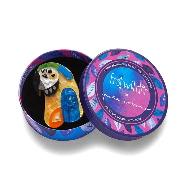 Erstwilder - The Maverick Macaw Brooch - Pete Cromer Wildlife (2022)