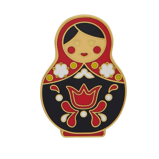 Erstwilder - Matryoshka Memories Enamel Pin - (Large/Red)