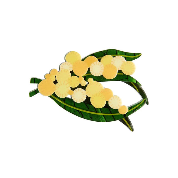 Erstwilder - Woven Wattle Mini Brooch - Mini Insects and Flowers (2022)