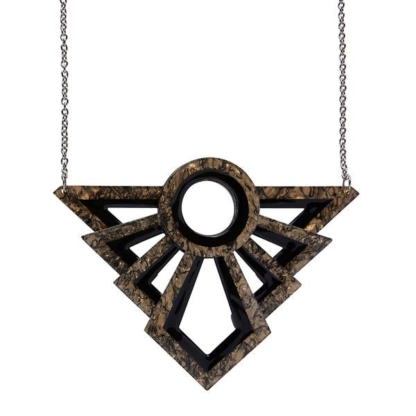 Modernist Motif Necklace by Erstwilder Art Deco (2019)