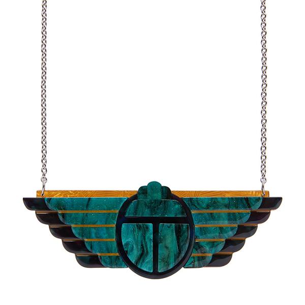Ancient Egypt Revival Necklace by Erstwilder Art Deco (2019)