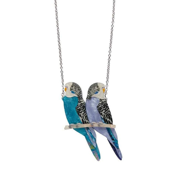 Erstwilder - Pair O' Keets Budgerigars Necklace - Jocelyn Proust (2021)