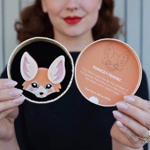 Erstwilder - Finnicky Fennec Fox Brooch - Out of Africa (2018)