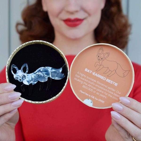 Erstwilder Bat-Eared Bestie Fox Brooch - Out of Africa (2018)