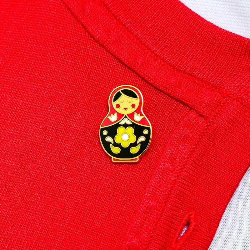 Erstwilder - Matryoshka Memories Pin - (Medium/Red)