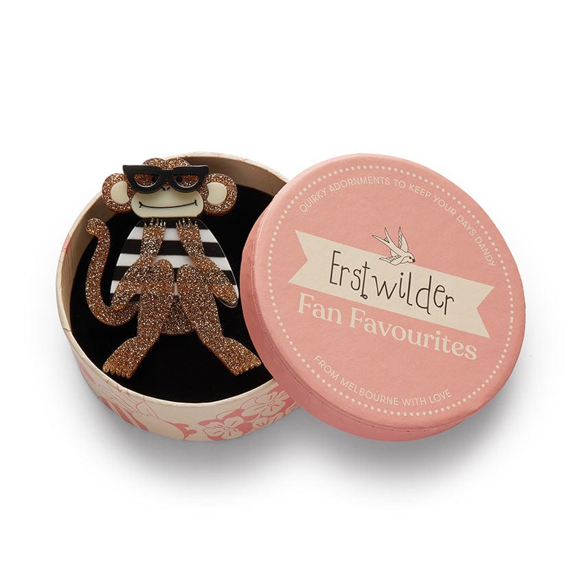 Erstwilder - Moe the Monkey Lover Brooch - Fan Favorites (2022)