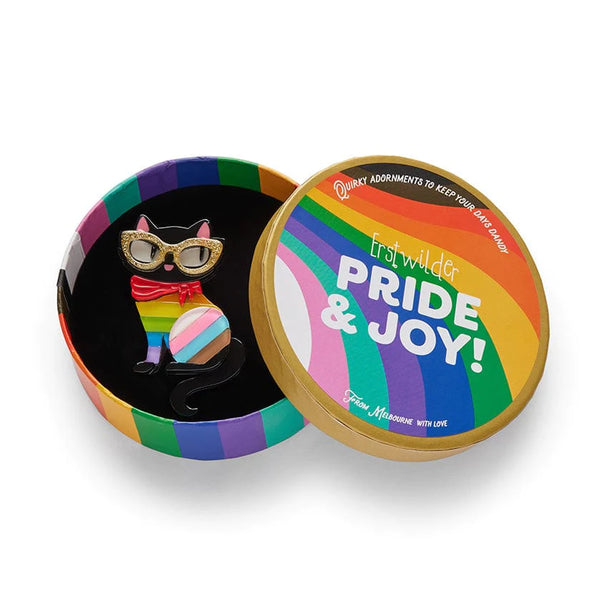 Erstwilder - Elissa the Rainbow Cat Brooch - Pride & Joy (2022)