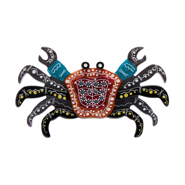 The Crab 'Gadambal' Brooch - Erstwilder x  Melanie Hava