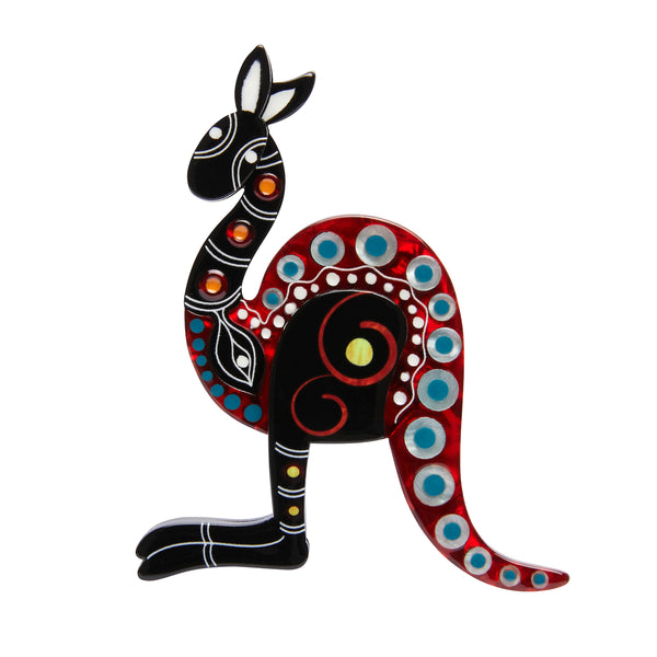 The Kangaroo 'Yuri' Brooch - Erstwilder x  Melanie Hava